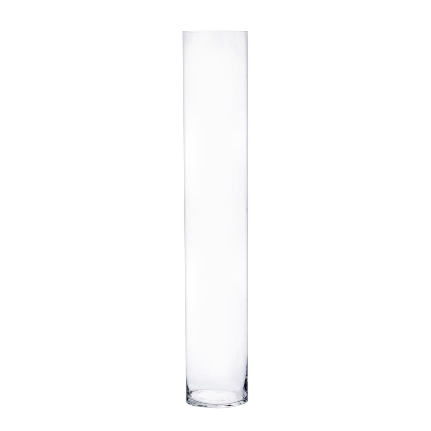 6 PCS Clear Glass Cylinder Vase D-5" H-28"