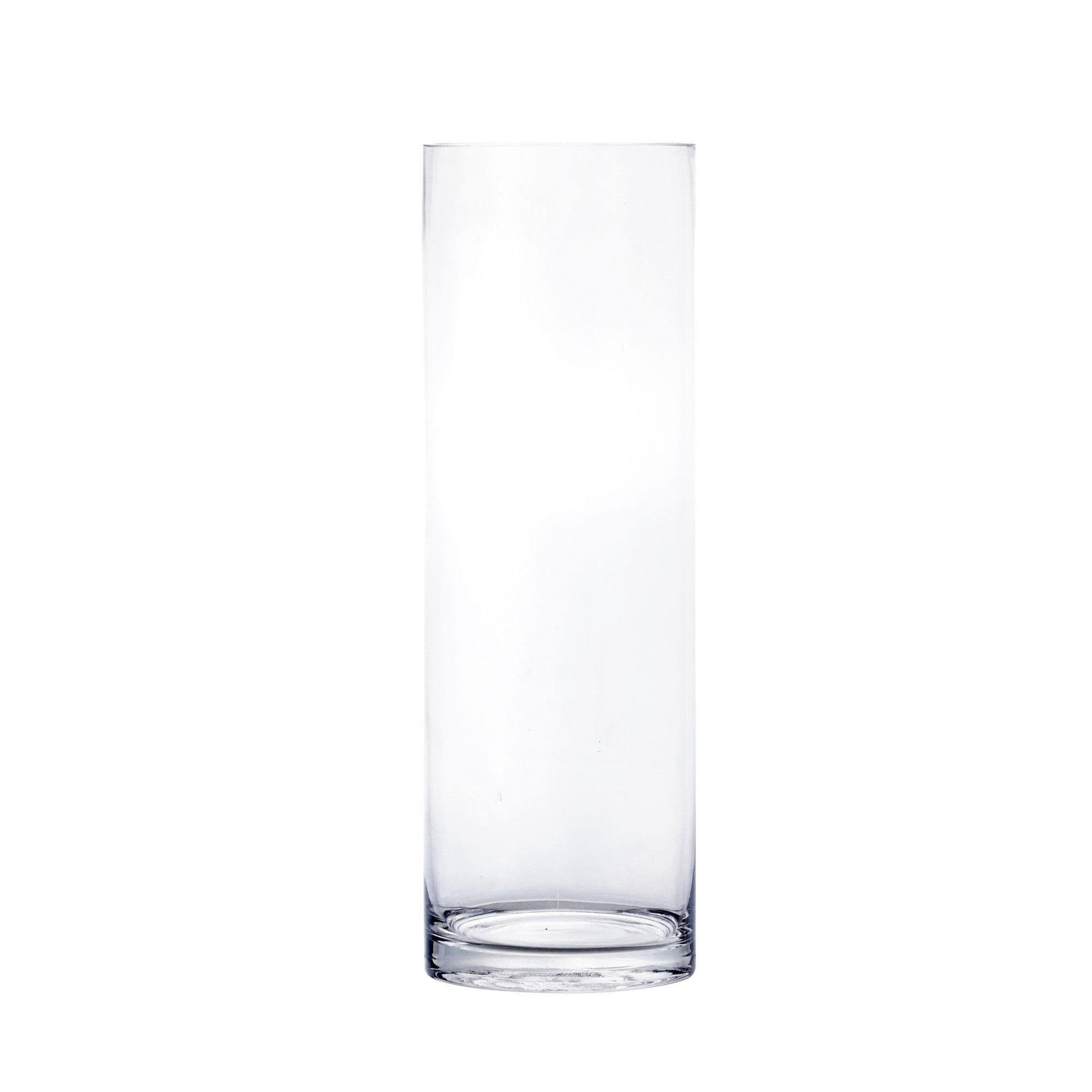 12 PCS Clear Glass Cylinder Vase D-4" H-12"