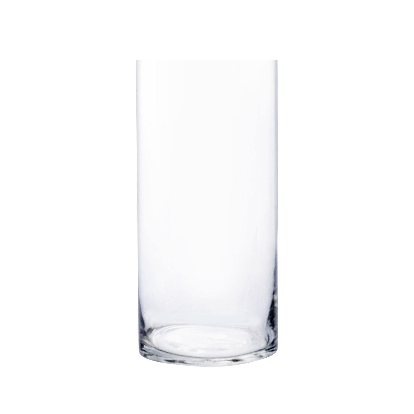 12 PCS Clear Glass Cylinder Vase D-5" H-10"