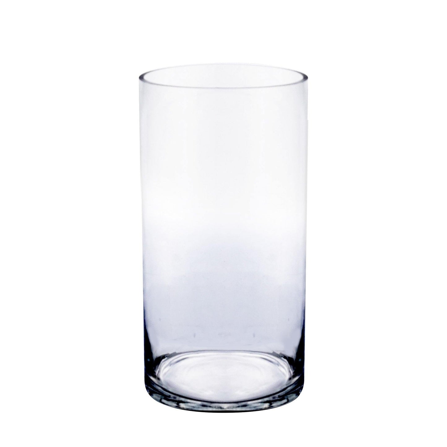 12 PCS Clear Glass Cylinder Vase D-5" H-10"