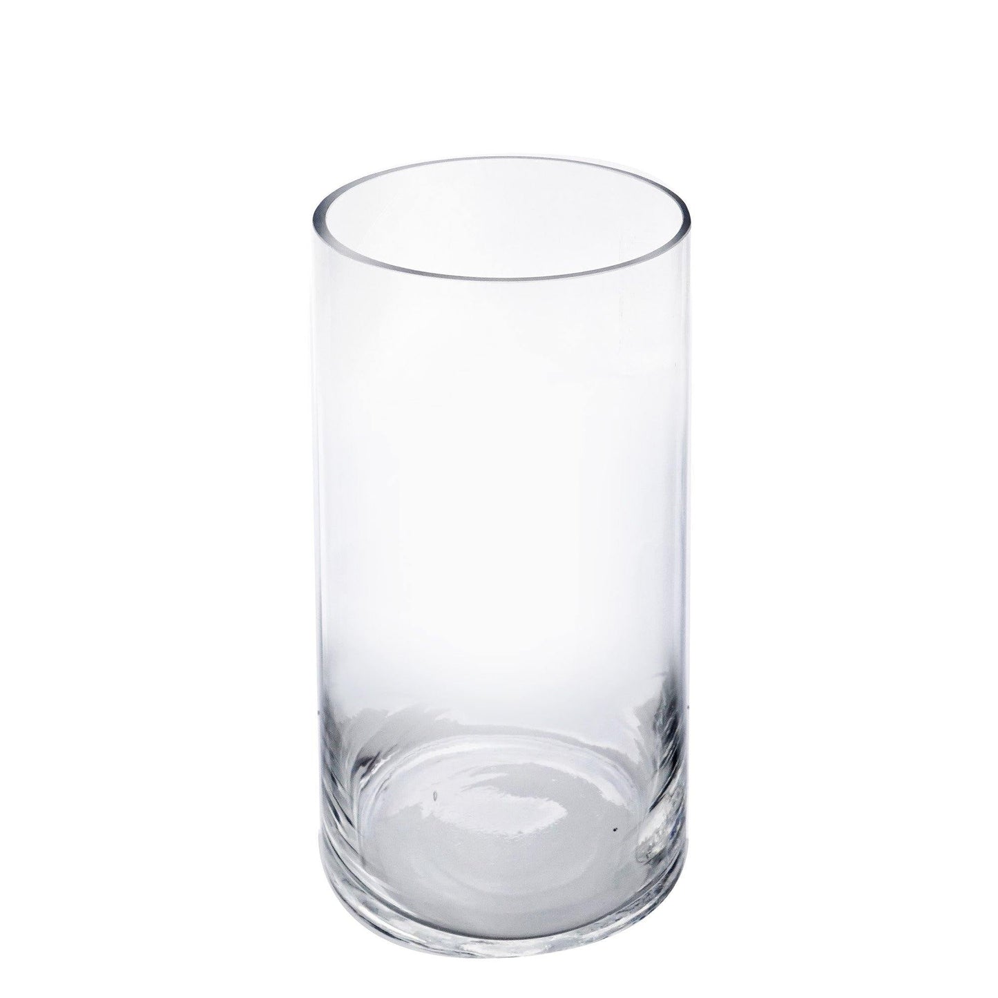 12 PCS Clear Glass Cylinder Vase D-5" H-10"