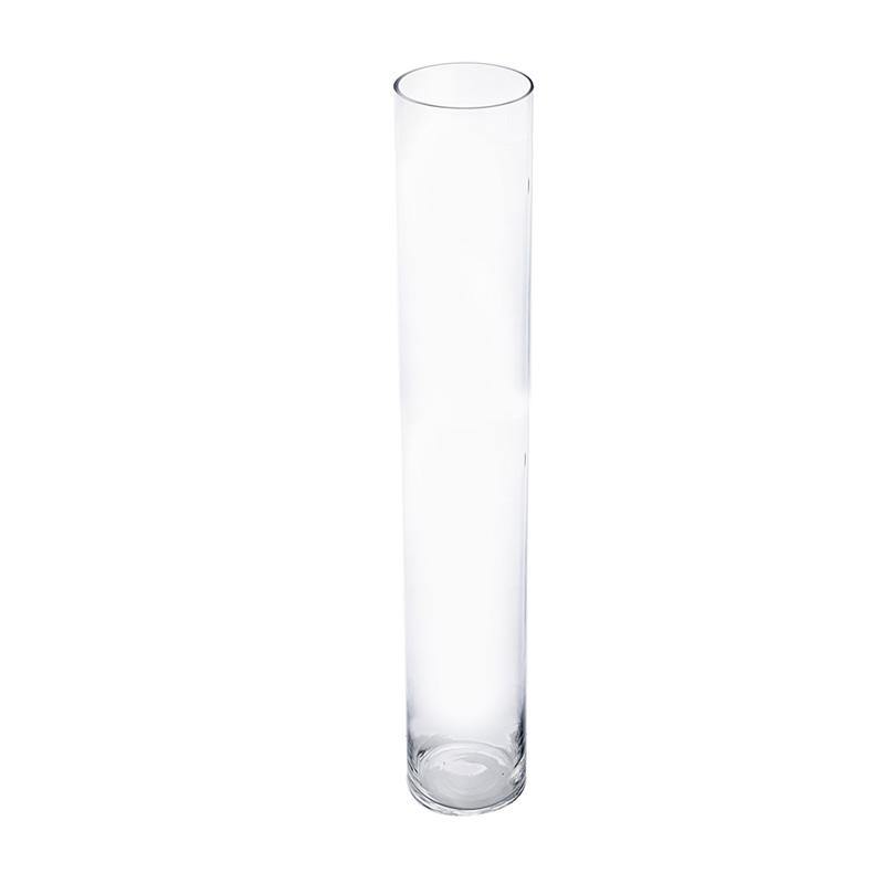 6 PCS Clear Glass Cylinder Vase D-5" H-28"