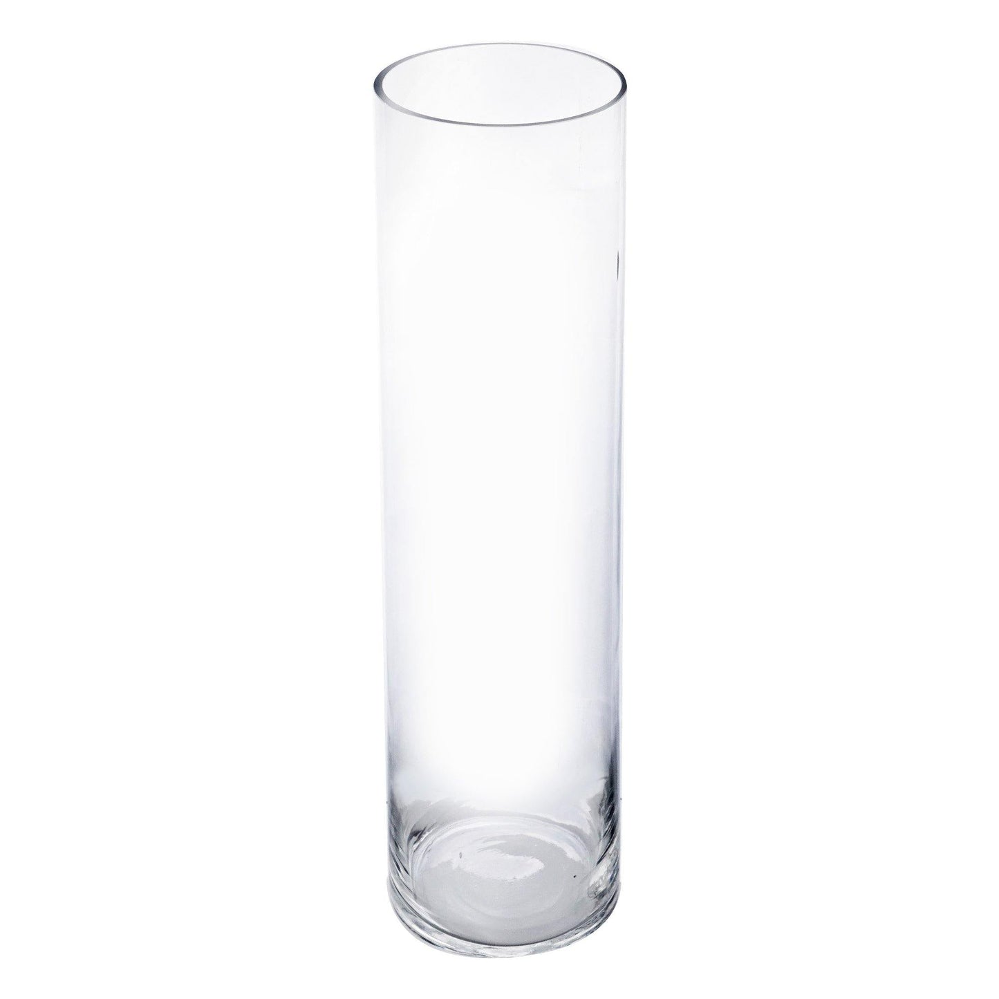 12 PCS Clear Glass Cylinder Vase D-5" H-18"