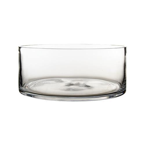 6 PCS Clear Glass Cylinder Vase D-10" H-4"