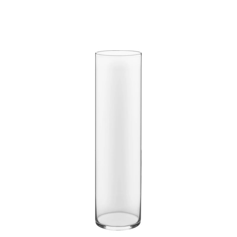 12 PCS Clear Glass Cylinder Vase D-4" H-16"