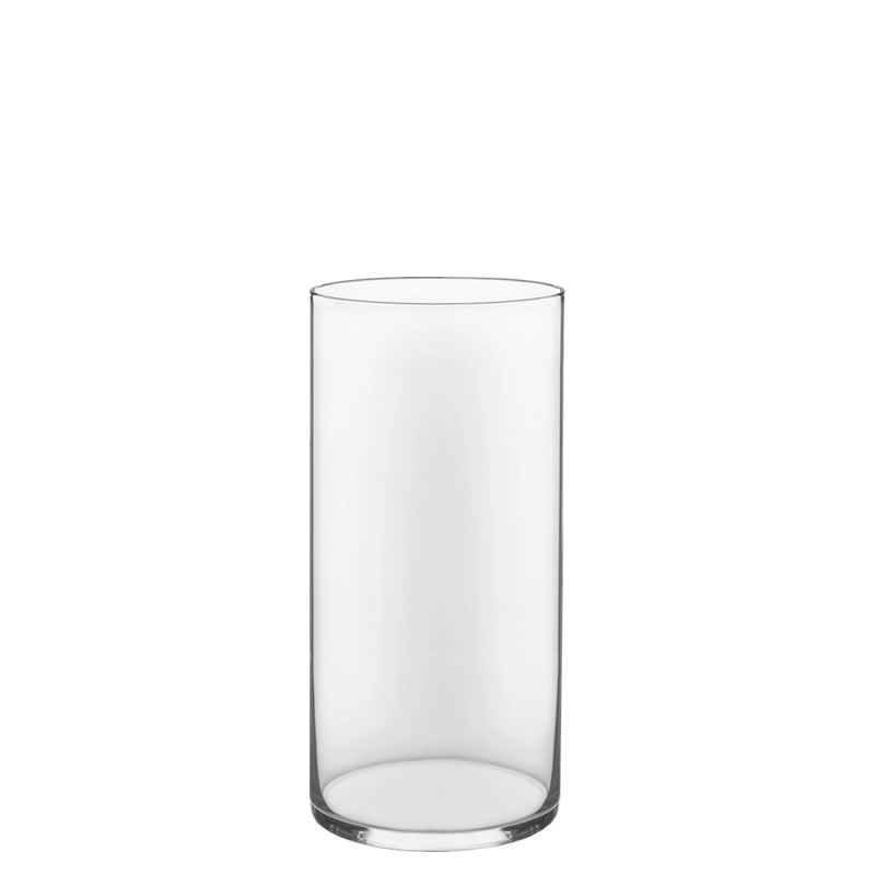 12 PCS Clear Glass Cylinder Vase D-5" H-10"