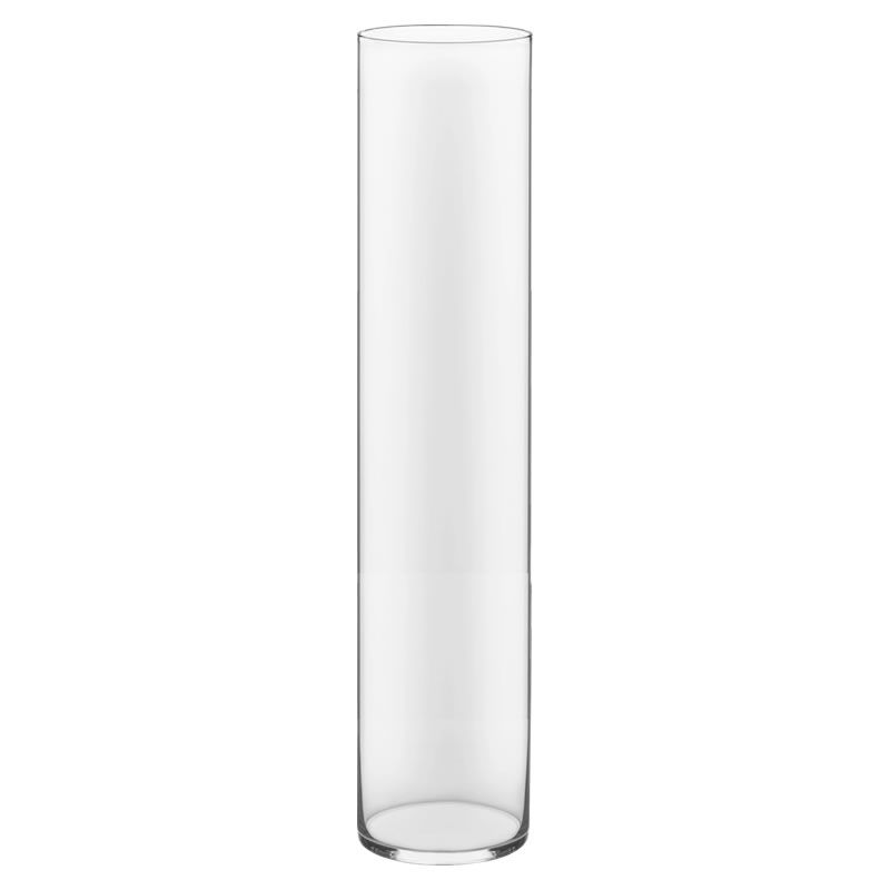 6 PCS Clear Glass Cylinder Vase D-5" H-24"