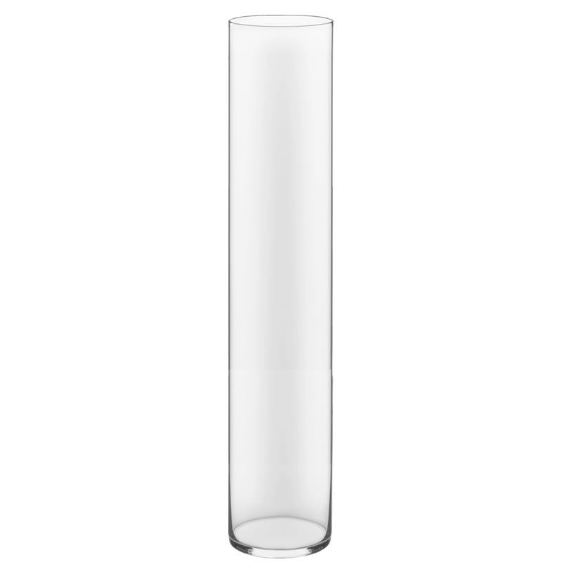 4 PCS Clear Glass Cylinder Vase D-6" H-32"