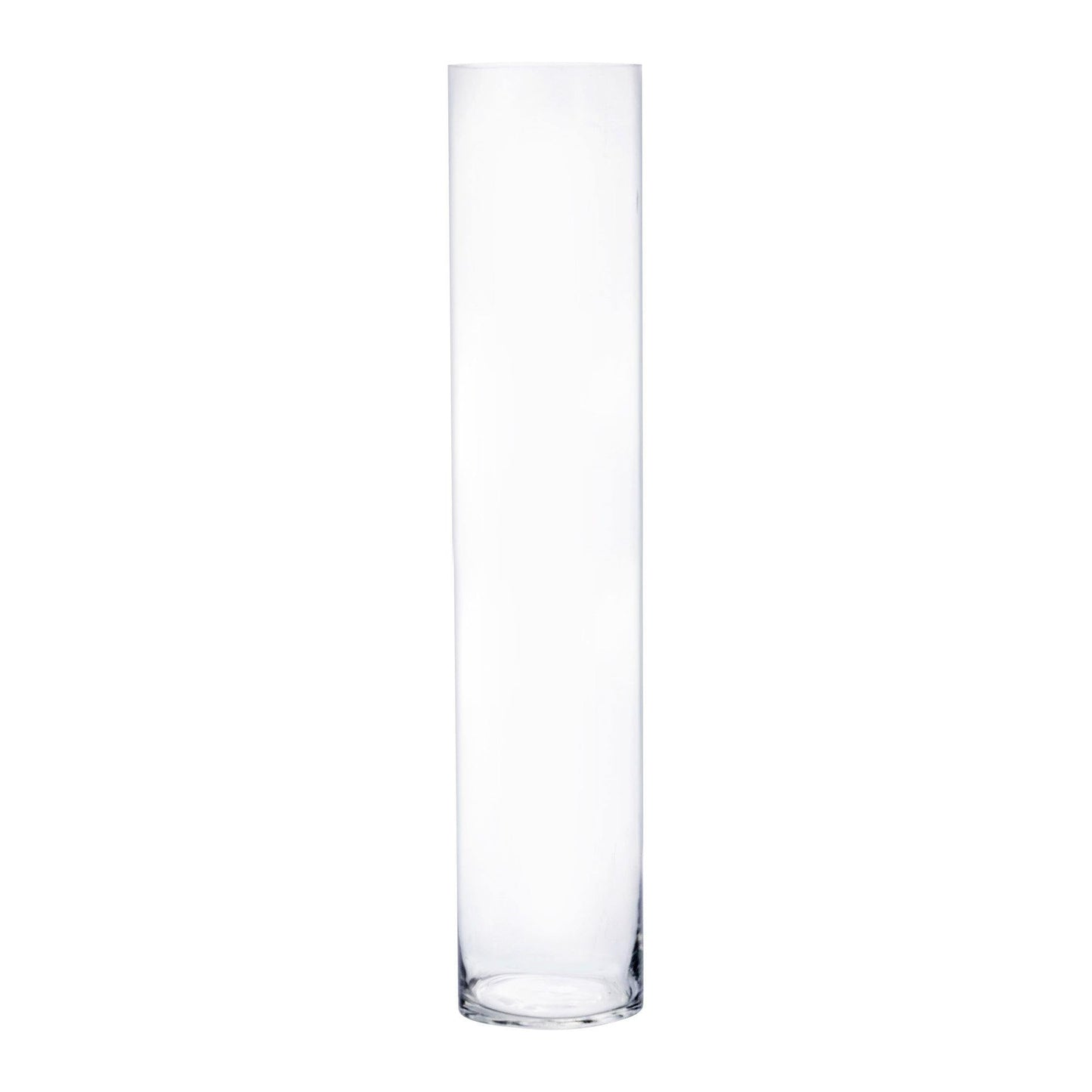 6 PCS Clear Glass Cylinder Vase D-5" H-24"
