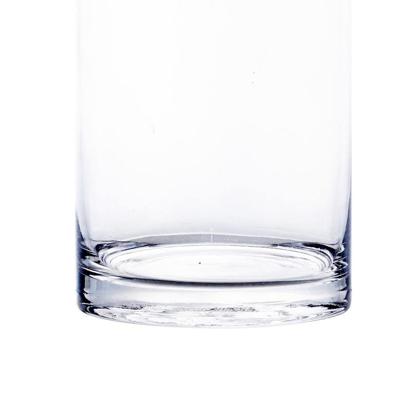 12 PCS Clear Glass Cylinder Vase D-4" H-12"