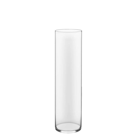 12 PCS Clear Glass Cylinder Vase D-4" H-16"