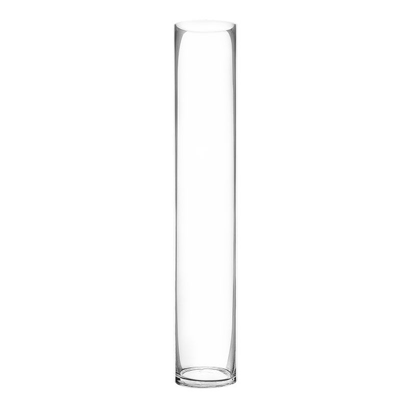 6 PCS Clear Glass Cylinder Vase D-5" H-28"