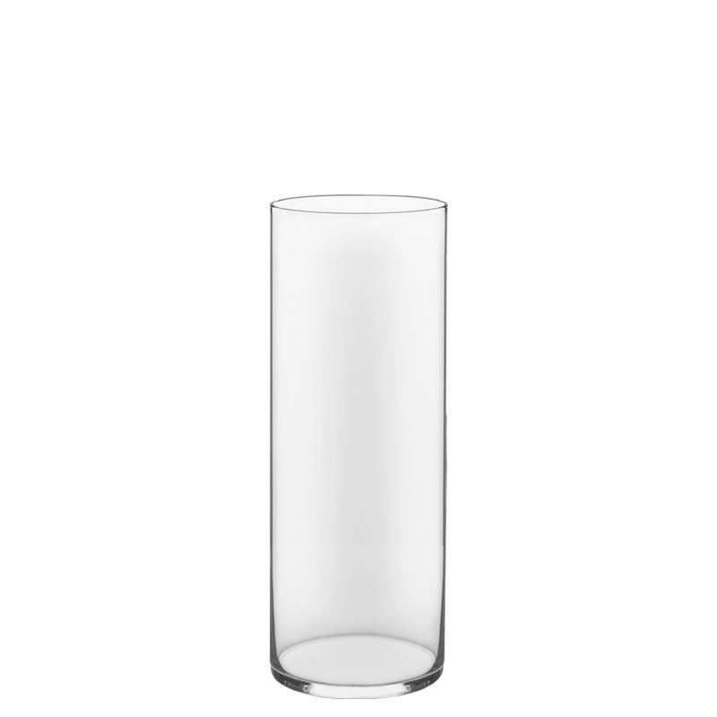 12 PCS Clear Glass Cylinder Vase D-5" H-14"