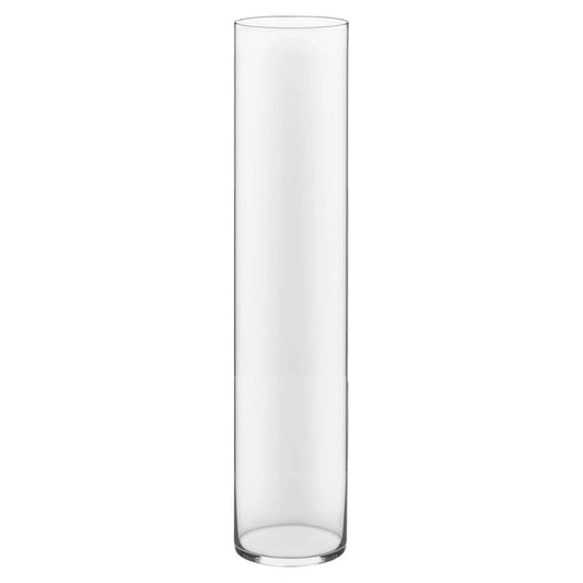 6 PCS Clear Glass Cylinder Vase D-5" H-24"