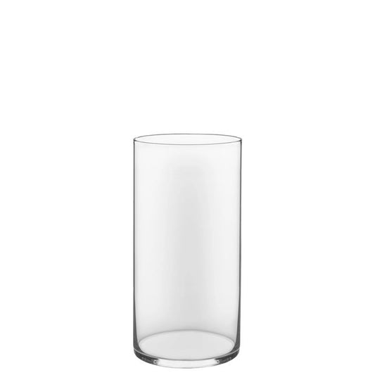 8 PCS Clear Glass Cylinder Vase D-6" H-12"